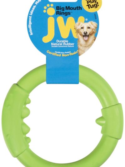 JW Pet Big Mouth Single Ring Dog Toy Assorted 1ea/LG