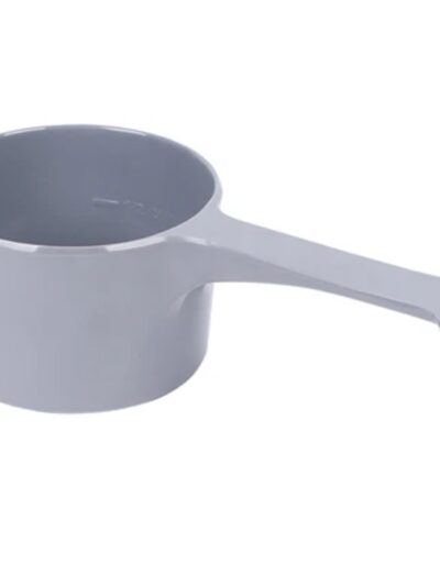 Messy Mutts Dog Cat Food Scoop 1 Cup Grey