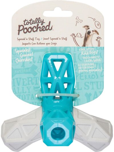 Messy Mutts Totally Dog Squeak N Stuff Grey Teal