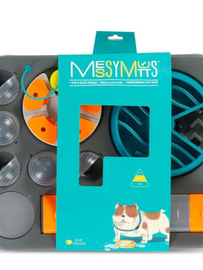 Messy Mutts Dog Interactive Puzzle Feeder Rectangular Large