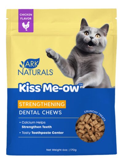 Ark Naturals Cat Dental Chews Kiss Me-Ow Strengthing Chicken 6oz.