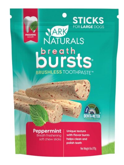 Ark Naturals Dog Breath Bursts Peppermint Sticks 6oz.