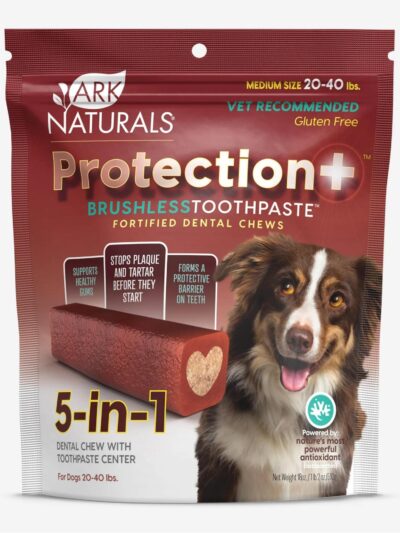 Ark Naturals Protection+ Toothpaste 5 In1 1 Lb 2oz. Bag Medium Chews