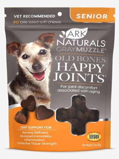 Ark Naturals Gray Muzzle Joint Health Senior Dog Treats, 3.17-oz. Bag, 90 Count