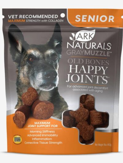 Ark Naturals Gray Muzzle Old Dogs! Happy Joints! Max Strength- Large