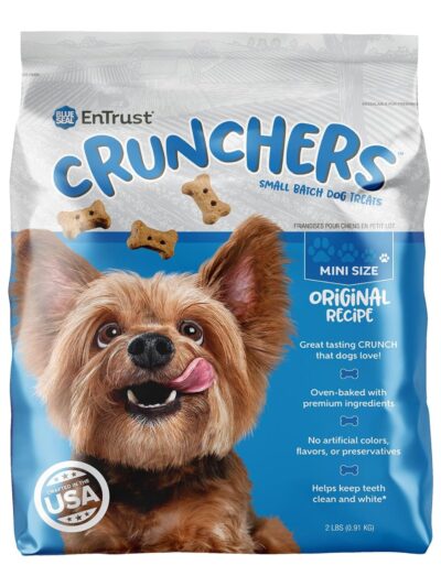 Blue Seal Entrust Crunchers Small Batch Dog Treats Original Mini - 2Lbs.