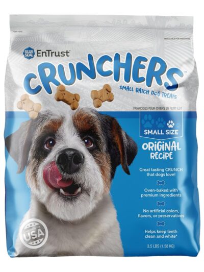 Blue Seal Entrust Crunchers Small Batch Dog Treats Original Small - 3.5Lbs.