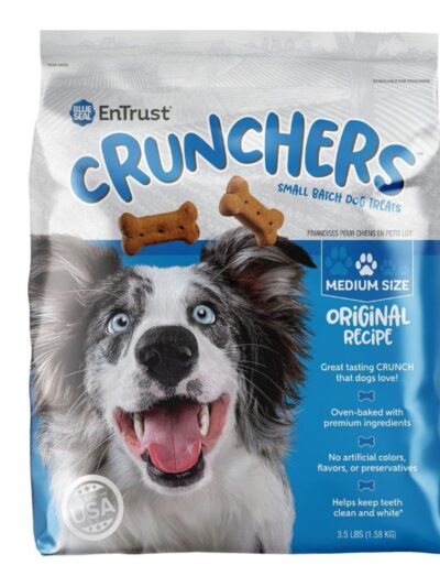 Blue Seal Entrust Crunchers Small Batch Dog Treats Original Medium - 3.5Lbs.