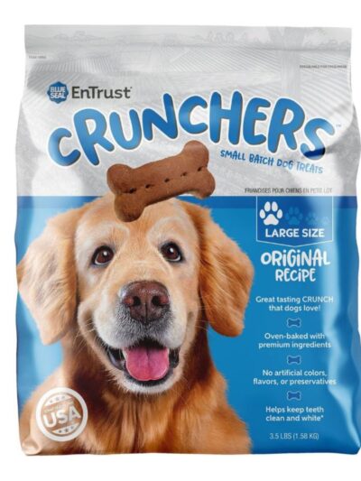 Blue Seal Entrust Crunchers Small Batch Dog Treats Original Large - 3.5Lbs.