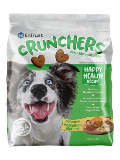Blue Seal Entrust Crunchers Small Batch Dog Treats Happy Health Small - 2Lbs.