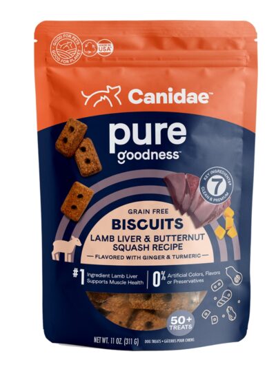 Pure Goodness Grain Free Dog Biscuits Lamb/Buttersquash 11oz.