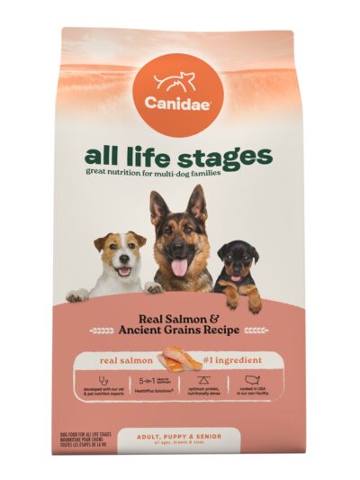 CANIDAE All Life Stages Dry Dog Food Real Salmon  Ancient Grains, 1ea/5 lb
