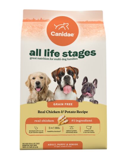 CANIDAE All Life Stages Dry Dog Food Real Chicken  Potato, 1ea/4 lb