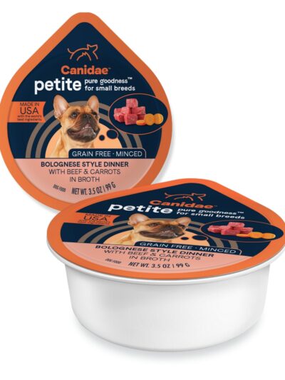 CANIDAE PURE Goodness Petite Small Breed GrainFree Canned Dog Food Minced w/Beef Carrots, 12ea/3.5 oz
