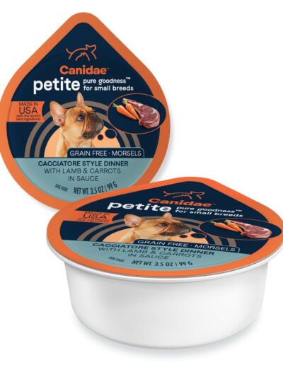 CANIDAE PURE Goodness Petite Small Breed GrainFree Canned Dog Food Morsels w/Lamb Carrots, 12ea/3.5 oz