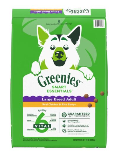 Greenies Smart Essentials Large Breed Dry Dog Food Chicken  Rice, 1ea/15 lb