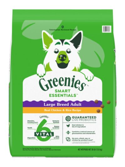 Greenies Smart Essentials Large Breed Dry Dog Food Chicken  Rice, 1ea/30 lb