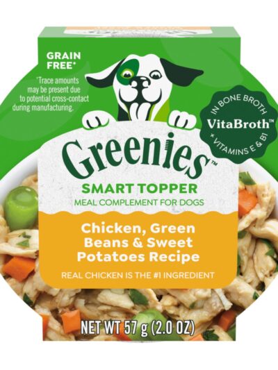 Greenies Smart Topper GrainFree Meal Compliment for Dogs Chicken, Green Beans  Sweet Potato, 10ea/2 oz