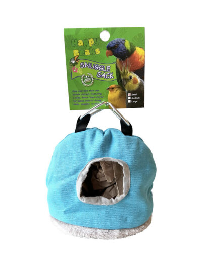 A & E Cages Happy Beaks Snuggle Sack Bird Hut Assorted 1ea/SM