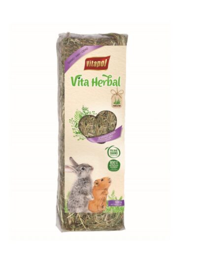 A & E Cages Vitapol Vita Herbal Polish Hay & Field Grass 1ea/500 g