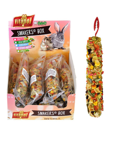 A and E Cages Vitapol Smakers Small Animal Treat Stick Vegetable; 12ea-12 ct