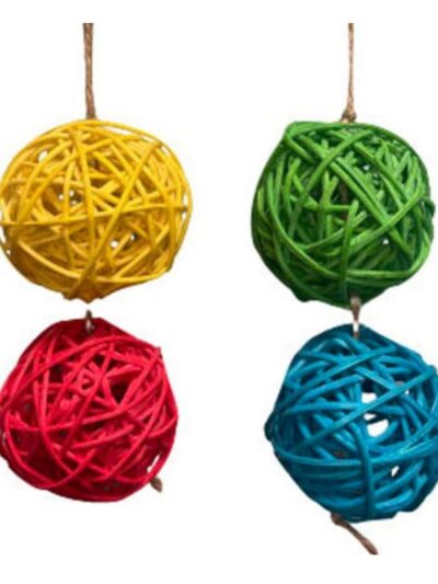 A & E Cages Nibbles Vine Ball on String Small Animal Chew Toy 1ea/One Size