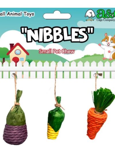 A & E Cages Nibbles Veggie Patch Small Animal Chew Toy 1ea/One Size