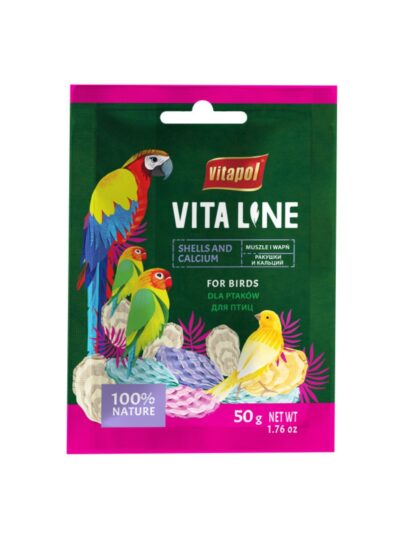 A & E Cages Vitapol Vita Line Shells & Calcium Bird Supplement 1ea/50 g