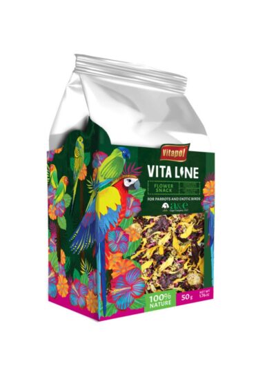 A & E Cages Vitapol Vita Line Flower Snack for Parrots & Exotic Birds 1ea/50 g