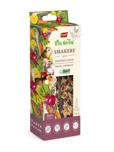 A & E Cages Vitapol Vita Herbal Smakers Grandma's Patch Small Animal Treat 1ea/2 pk