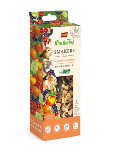 A & E Cages Vitapol Vita Herbal Smakers Grandpa's Orchard Small Animal Treat 1ea/2 pk