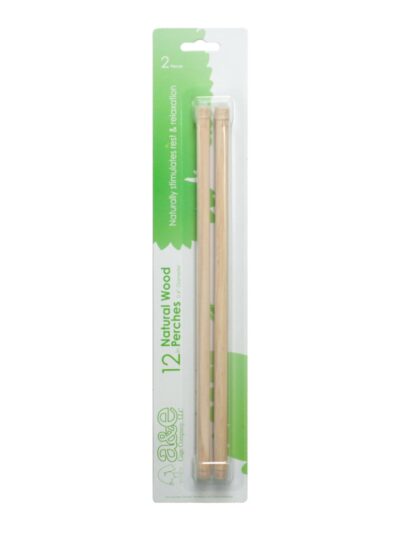 A & E Cages Wooden Replacement Bird Perch 1ea/2 pk, 14 in.
