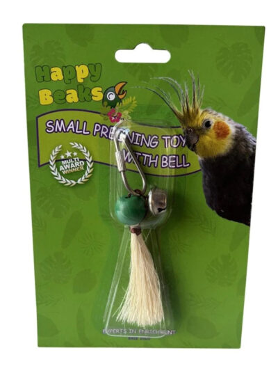A & E Cages Happy Beaks Preening Toy with Bell Bird Toy 1ea/SM