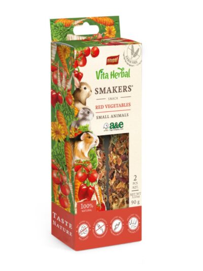 A & E Cages Vitapol Vita Herbal Smakers Red Vegetables Small Animal Treat 1ea/2 pk