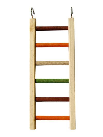 A & E Cages Happy Beaks Wooden Hanging Ladder Bird Toy 1ea/MD, 14 in.