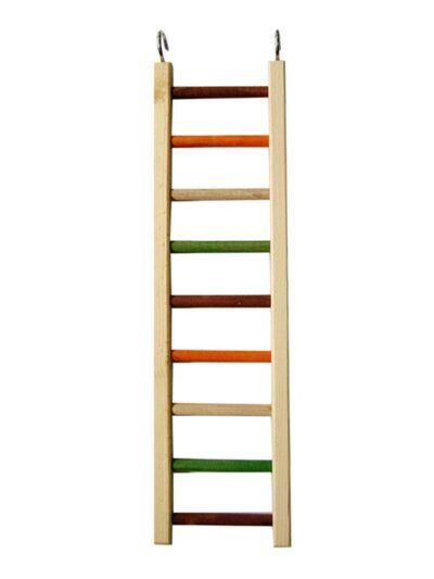 A & E Cages Happy Beaks Wooden Hanging Ladder Bird Toy 1ea/MD, 20 in.