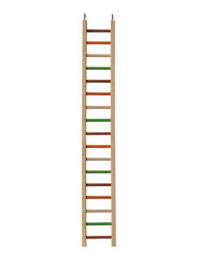 A & E Cages Happy Beaks Wooden Hanging Ladder Bird Toy 1ea/MD, 38 in.