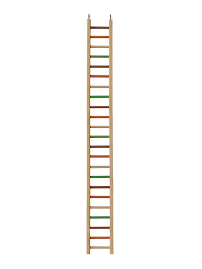 A & E Cages Happy Beaks Wooden Hanging Ladder Bird Toy 1ea/MD, 50 in.