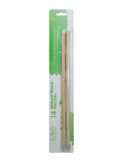 A & E Cages Wooden Replacement Bird Perch 1ea/2 pk, 12 in.