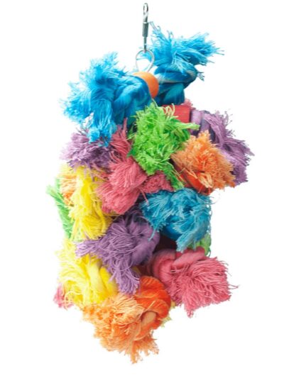 A & E Cages Happy Beaks Wooly Monster Bird Toy 1ea/MD (Pack of 3)