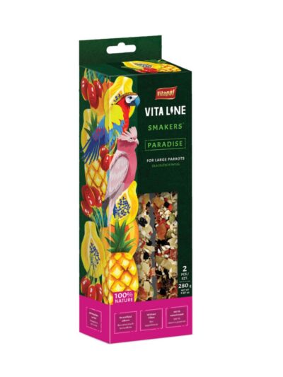 A & E Cages Vitapol Vita Line Smakers Paradise for Large Parrots 1ea/280 g, 2 pk