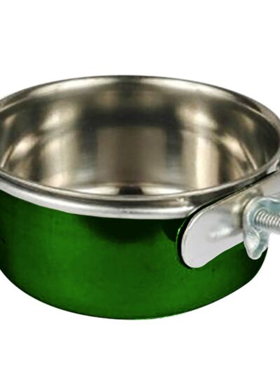 A and E Cages Coop Cup with Ring and Bolt Green 10oz