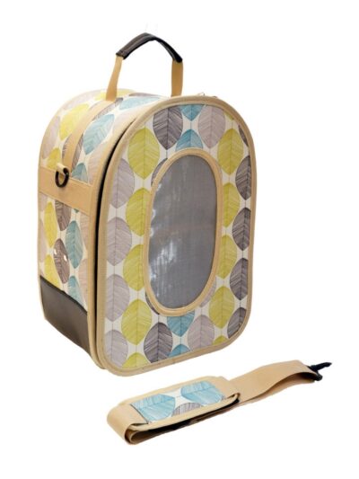 A & E Cages Happy Beaks Soft Sided Voyager Bird Carrier Tan, 1ea/LG