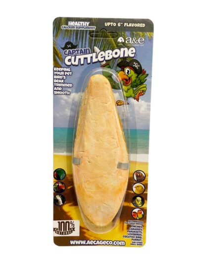 A & E Cages Flavored Cuttlebone 1ea/6 in. (Pack of 3)