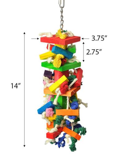 A and E Cages Happy Beaks The Cluster Blocks Bird Toy MD