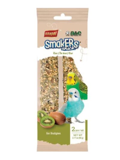 A & E Smakers Treat Stick Parakeet Kiwi 2Pk