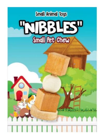 A & E Nibbles-Wooden-Chew-Tower-Toy