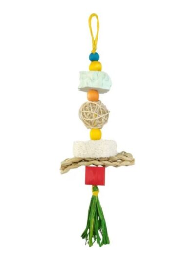 A & E Nibbles-Crunchy-Bunch-Vine-Ball-Wood-&-Calcium-Toy