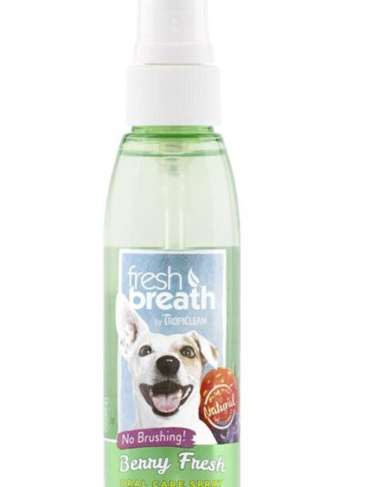 TropiClean Fresh Breath Berry Clean Oral Care Spray for Dogs 1ea/4 fl oz