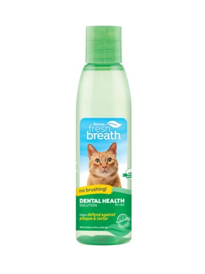 TropiClean Fresh Breath Dental Health Solution for Cats 1ea/8oz.